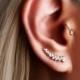 Statement Earrings, Ear Climbers, Sterling Silver Ear Climber, Rose Gold Earrings