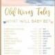 Navy Blush Old Wives Tales Sign, Gender Reveal Decorations, Gender Reveal Printable Party Sign - 8X10 JPG