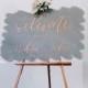 Acrylic Wedding Sign, Custom Wedding Painted Back Acrylic Sign, Wedding Welcome Sign, Calligraphy Acrylic Sign