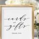 Wedding Cards and Gifts Sign, Wedding Signage 5x7" and 8x10", Wedding Sign printable wedding sign, "Wedding", Download and Print