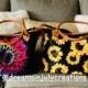 Sunflower, Purse, Sunflower tote bag, sunflower purse, tie dye purse, tie dye tote, tie dye sunflower, beach bag, sunflower hand bag