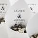 Wedding confetti cones personalised Elegance style