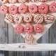 Donut Wall, Heart Design. Various Size Options. White 10mm waterproof Plastic Freestanding.Holds 25 upto 92 Donuts