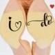 Wedding Shoes Sticker Decals/Bride and Groom Wedding Shoes Decoration/Couple Names/ at bottom of Bridal shoes