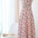 Pink floral dress Long bridesmaid dress Pink Wedding dress prom party dress Cocktail dress Maxi dress Evening dress Ball Gown