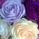 crepe paper flower, kissing ball, purple lavender, Wedding centerpieces for table, hanging pomander flower girl nursery decor baby shower