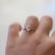 Size 7 14k Gold Diamond Ring, Raw Diamond Engagement Ring, Solid Gold Engagement Ring, Rough Diamond Ring, Raw Diamond Ring, Avello