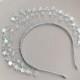 Wedding star halo crown Bridal celestial headpiece Crystal star tiara