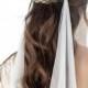Delicate bridal headpiece Bridal hair comb Wedding headpiece back Hair piece leaves Wedding Hair Accessories Wedding Halo Headpiece - Greta