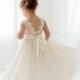 Bohemian Ivory Flower Girl Dress, Rustic Tulle Wedding Dress, Will You Be My Flower Girl Proposal, Boho Dresses