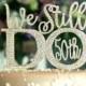 50TH OR 60th Anniversary Cake Topper.Rhinestone Party decoration. Vow renewal. We Still Do .Wedding quote