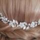 Crystal Bridal Hair Piece, Wedding Crystal Hair Vine, Floral Head Piece, Sparkly Headband, Bridal Hair Jewelry, Rhinestone Silver Hair Vine