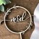 Personalized Wedding Cake Topper, Initial Wedding Cake Topper, Rustic Wedding Decoration, Custom Cake Decor, Laser Cut Cake Topper