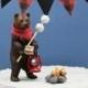 Grizzly Bear Cake Topper,  Camping Theme Party Bear, Happy Camper Birthday Party, Camping Birthday Bear