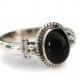 Black Onyx Ring, Sterling Silver Boho Ring, Stacking Ring, Black Gemstone Ring, Boho Jewellery, Silver Dainty Ring Women, Mistry Gems, R5O