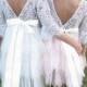 Tulle Flower Girl Dress, Ivory Flower Girl Dress, White Lace Flower Girl Dresses, pink blush flower girl Dress, girls boho Birthday dress