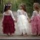 Tea Length Tiered Tulle Tutu Lace Top Scalloped Edges Back Party Flower Girl Dress