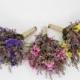 Dried heather flower bouquet, Colorful dried flower bouquet, Rustic wedding dried flower arrangement, Rustic wedding flower arrangement