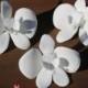 Beautiful Handmade Sugar Butterfly Orchids - White - Elegant Wedding Cake Toppers