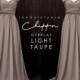 TDY Light taupe Chiffon Overlay Skirt for Maxi Long Convertible Dress / Infinity Dress / Wrap Dress / Bridesmaid Multiway Dress