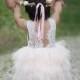Blush Pink Flower Girl Dress, Boho Beach Wedding Dress, Princess Tutu Dress, Crochet Baby Dress