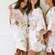 Bridesmaid Robes, Bespoke Kimono Robe, Magnolia MIST, Code: P053 (B)