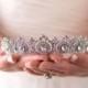 Silver Wedding Crown, Vintage Bridal Tiara, Swarovski Tiara, Wedding Tiara, Bridal Headpiece, Royal Princess Crown, Silver Hair Accessories