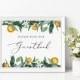Guestbook Sign INSTANT DOWNLOAD, Leave a note for the newly weds, Signage, DIY Printable Wedding Signs, Rustic Invites, oranges INSW001