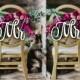 Mr and Mrs. Chair Sign Wood Wedding Reception Chair Signs Set Wedding Signs-Please Send your phone number in the "NOTE to the seller"
