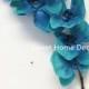 JennysFlowerShop 38'' Flannel Phanaenopsis Orchid Silk Artificial Spray (10 Flower Heads) in 7 Beautiful Colors Blue