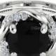 Buy 3.47 Carat Black And White Diamond Engagement Ring