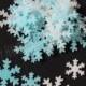100 Edible 'Frozen' Christmas Snowflake Rice Paper Cake toppers