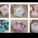 Velvet ring box - 72 colors of velvet - Vintage ring box - Wedding gift - Monogram ring box - Double ring box
