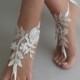 24 Foot jewelry, lace barefoot sandal, sexy sandals, wedding sandals, beach shoes womens shoes, sandals, beach wedding sandal,