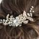 Wedding Hair Comb with Pearls, Gold Bridal Hair Comb, Pearl Hair Comb, Gold Wedding Headpiece
