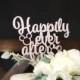 Happily Ever After Cake Topper Gold 
