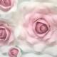 SUGAR ROSE FLOWERS Ombre wedding cake birthday cake topper decoration (wired)  4 sizes ** multi buy pay 1 flat rate postage cost **