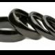 3,4,6, 8 or 10mm Beautiful Black Ceramic Wedding Ring Classic High Polished Band half dome