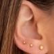 Ball earrings, Ball stud earrings, Silver stud earrings, Sphere earrings, Second hole ball earrings, Dot stud earrings, Tiny ball earrings
