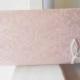 Vintage Pink Lace Evening Bag, Romantic Lace Clutch Bag with Pearl Trim, Wedding Bridal EB-0574
