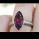 Pink Tourmaline and IF Diamond Engagement Cocktail Ring