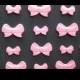 Pink Edible Bows, Edible Bows, Pink Fondant Bows, Pink Candy Bow, Pink Cake Bows-Pink Bow Cake Toppers