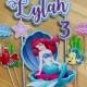 Personalized Ariel The Little Mermaid Cake Topper