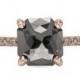 Shop Asscher Rose-cut Rustic Diamond Engagement Ring 