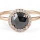 Buy 2.74ct Round-Brilliant Black Diamond Ring 