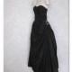 1950s Vintage Fred Perlberg Gown / Vintage 50s Black Strapless Dance Originals Formal Evening Gown / Floor Length Ball Gown Black Tie Dress