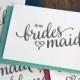 To My Bridesmaid Bridal Party Wedding Thank You Cards - Thank You Bridesmaid Card, Man of Honor, Maid of Honor, Matron, Flower Girl - CS15