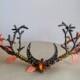Autumn Ambiance Moon Woodland Tiara with Branches and Leaves