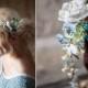 Bridal hair accessories, headpiece for boho wedding, floral wreath Oktoberfest