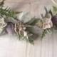 Beautiful Thistle crown/ Wedding hair piece/soft peony/ boho wedding/crown/bridesmaids/floral hair piece/wild flowers/thistle
